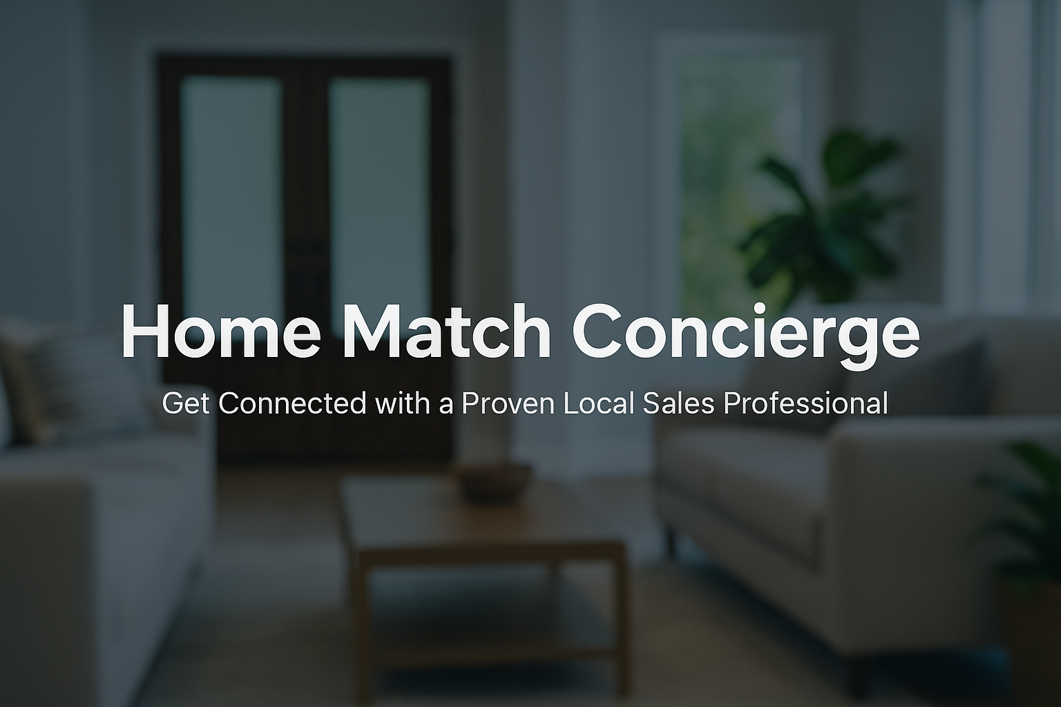 Home Match Concierge banner